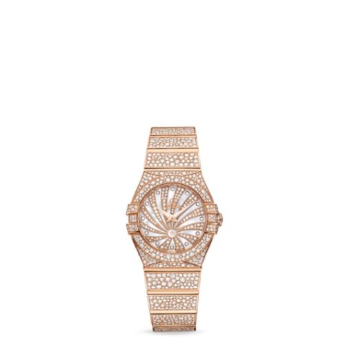 Omega Constellation Quartz 24 Polished Red Gold / Supernova / Full Snow